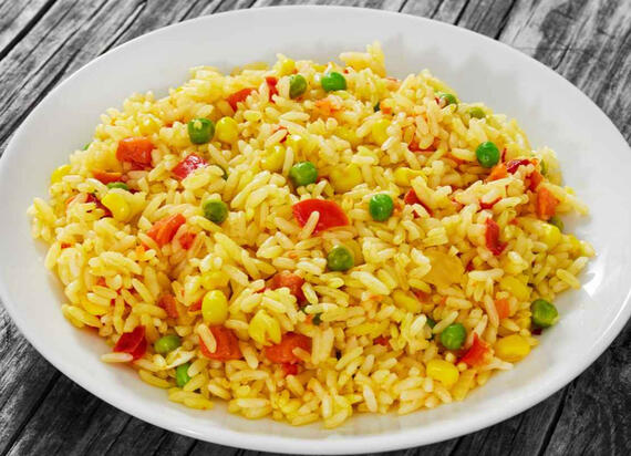 Yellow Rice with macedonian